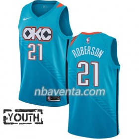 Camiseta Niños Oklahoma City Thunder Andre Roberson 21 2018-19 Nike City Edition Azul Swingman